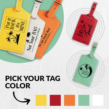 Custom Luggage Tags for Suitcases Bag Tags with Name