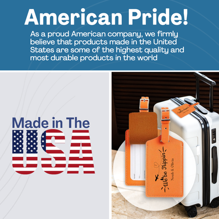 Personalized Luggage Tag for Suitcases Leather Bag Tags