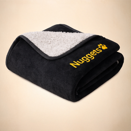 Embroidered Dog Blanket with Name