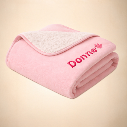 Embroidered Dog Blanket with Name