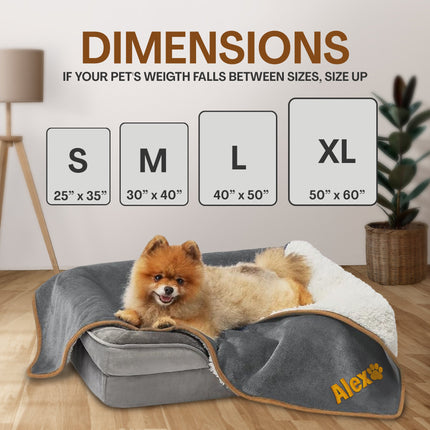 Embroidered Dog Black Blanket with Name