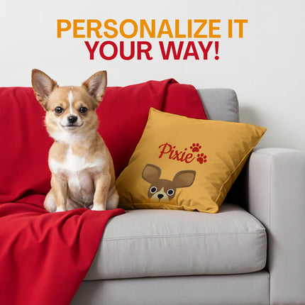 custom pet pillow customized dog pillow with custom name throw pillow covers for sofa couch home bed personalized cushion covers for pets dog gifts personalized pet pillow 18 x 18