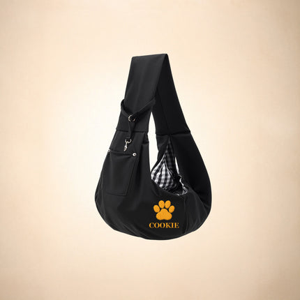 Small Pet Sling Carrier – Hands-Free Dog & Cat Carrier Bag for Travel