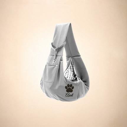 Small Pet Sling Carrier – Hands-Free Dog & Cat Carrier Bag for Travel