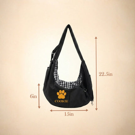 Small Pet Sling Carrier – Hands-Free Dog & Cat Carrier Bag for Travel