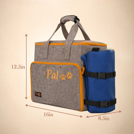 Personalized Dog Weekender Bag – Custom Pet Travel Tote