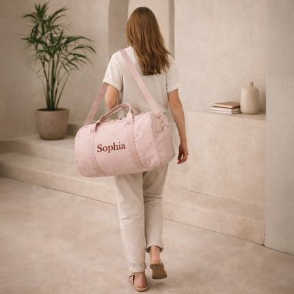 Embroidered Travel Duffle Bag with Name