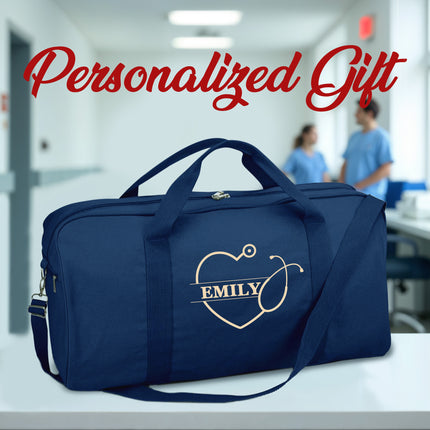 Personalized Duffle Bag with Name for Nurse