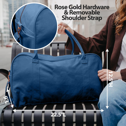 Embroidered Travel Duffle Bag with Name