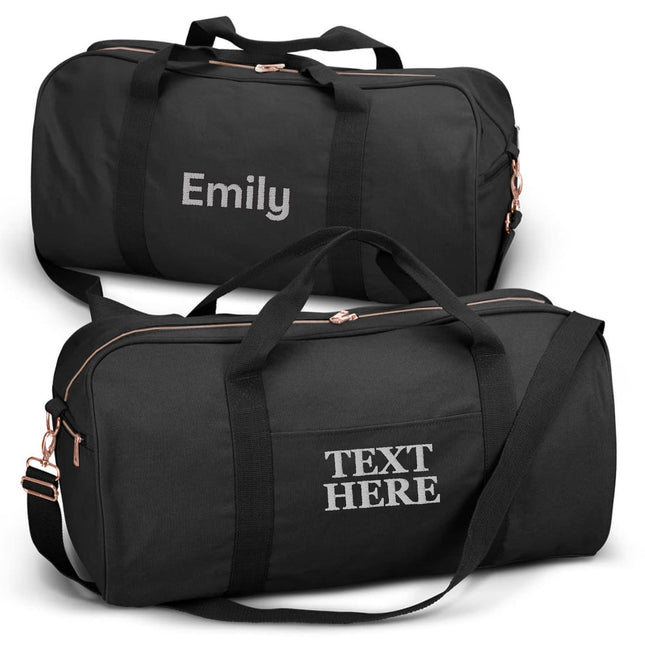 Embroidered Travel Duffle Bag with Name