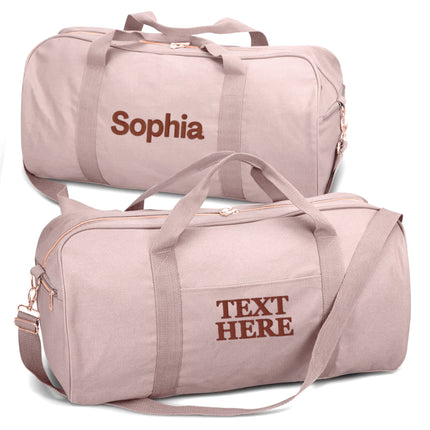 Embroidered Travel Duffle Bag with Name