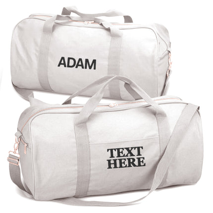Embroidered Travel Duffle Bag with Name