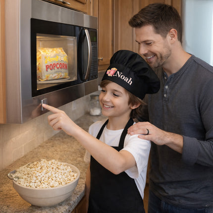 Customized Toddler Chef Hat – Fun Food Designs (Popcorn, Burger & More)