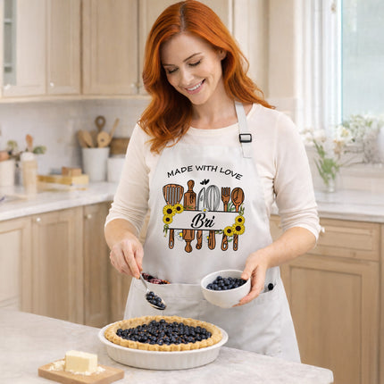 Personalized Kitchen Gifts for Mother, Women, Wife - Made with Love