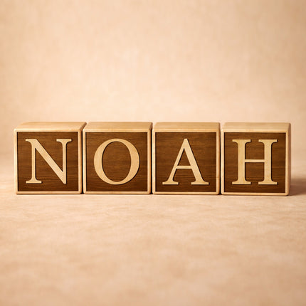 Personalized Engraved Wooden Blocks – Custom Name