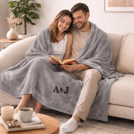 Personalized Blanket with Embroidered Name