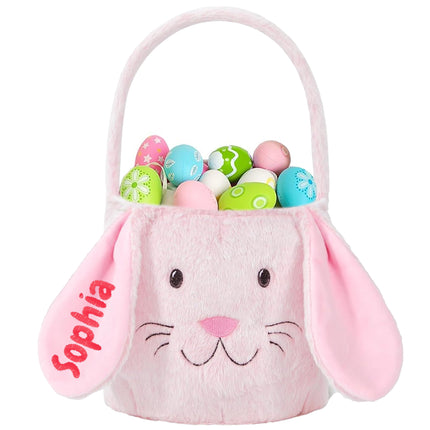 Personalized Easter Basket with Embroidered Name for Girls & Boys