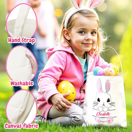 Personalized Easter Basket with Name for Girls & Boys
