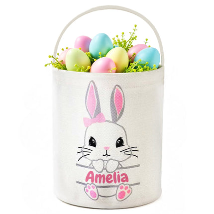 Personalized Easter Basket with Name for Girls & Boys