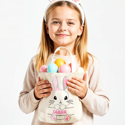 Personalized Easter Basket with Name for Girls & Boys