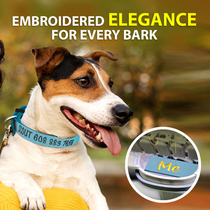 Dog Collars with Name and Phone Number Adjustable
