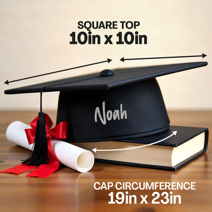 Personalized Graduation Cap with Embroidered Name
