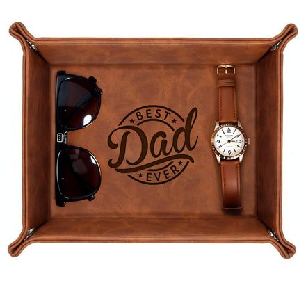 Leather Valet Tray for Best Dad