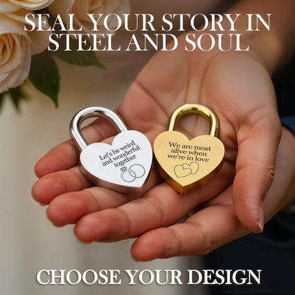 silver heart shape padlock with custom engraving personalized lock with key 2 sided text mini vintage lock for travel locker memory box couples keepsake