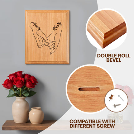Personalized Wood Plaque, Personalized Marriage Plaque