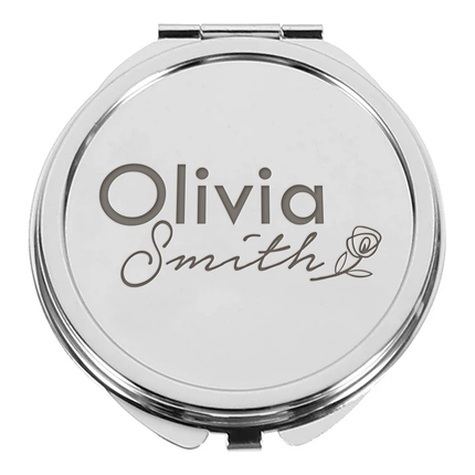 Personalized Engraved Compact Mirror