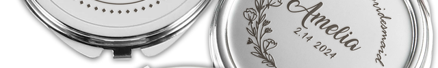 Personalized Engraved Compact Mirror