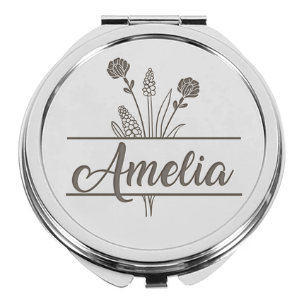 Personalized Engraved Compact Mirror