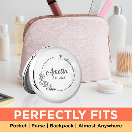 Personalized Engraved Compact Mirror