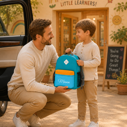 Personalized Toddler Backpack for Boys 2-4 – Custom Name Preschool & Kindergarten Mini Backpack