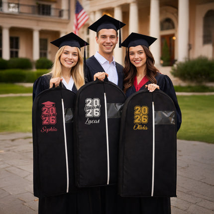 Personalized Garment Bag with Name for Graduation Outfits - Class of 2026