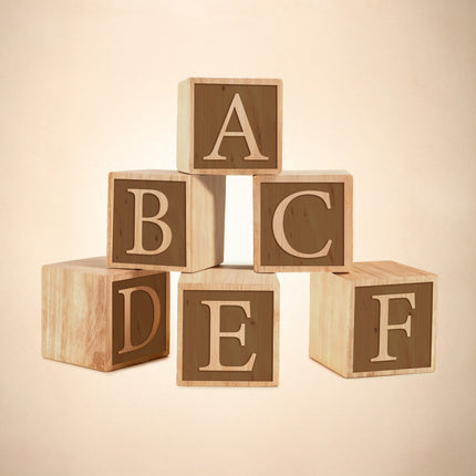 Personalized Engraved Wooden Blocks – Custom Name