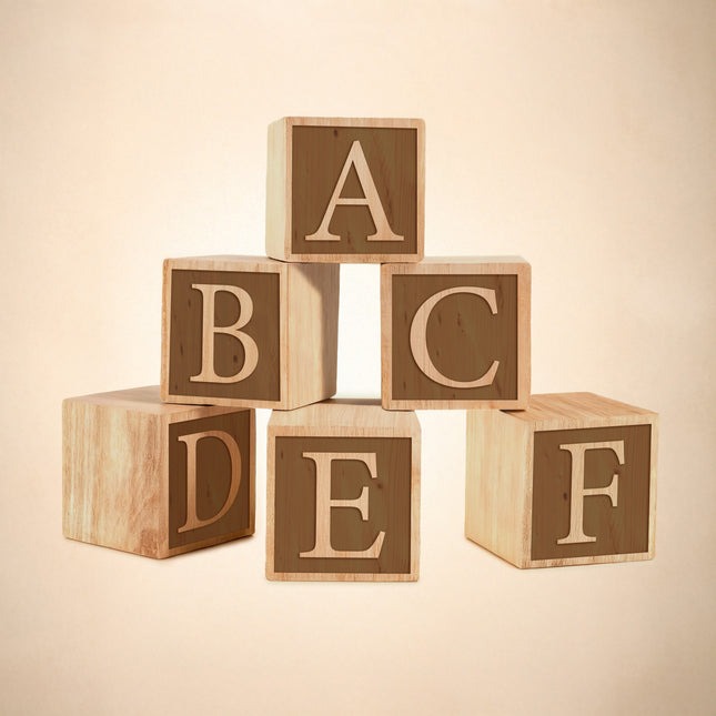 Personalized Engraved Wooden Blocks – Custom Name