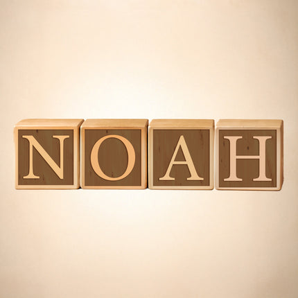 Personalized Engraved Wooden Blocks – Custom Name