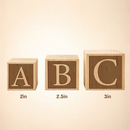Personalized Engraved Wooden Blocks – Custom Name