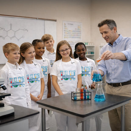 Personalized Science Apron for Kids with Custom Name