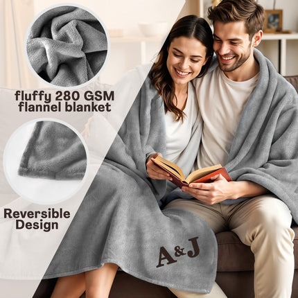 Personalized Blanket with Embroidered Name