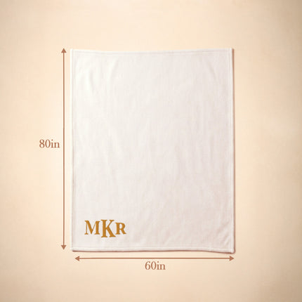 Personalized Fleece Throw Blanket – Custom Name 60x80 Cozy Gift
