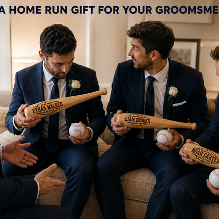 Custom Engraved Baseball Bat and Ball Set with Custom Name - All Star