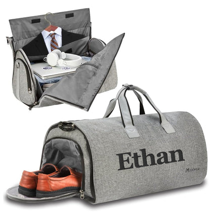 Convertible Garment Bags for Travel with Embroidered Name