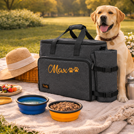 Personalized Dog Weekender Bag – Custom Pet Travel Tote