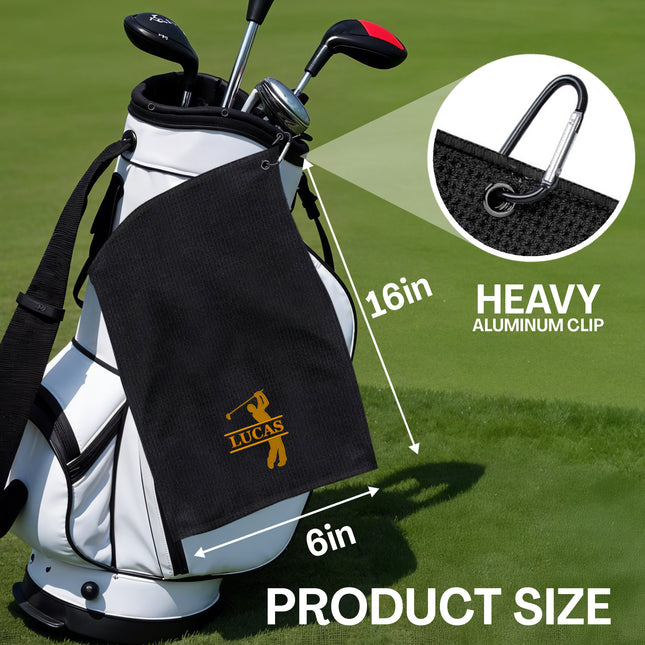 golf towel with custom name