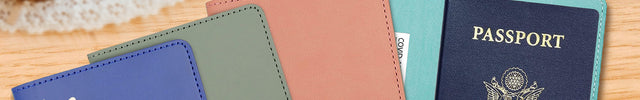 Personalized Passport Holder Cover Case with Engraved Name