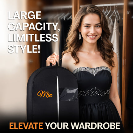 custom wooden hanger with name for prom dress and gowns hangers with 360 rotatable hook 2 pack