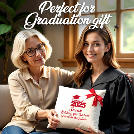 Custom Graduation Pillow Case with Name - 18x18
