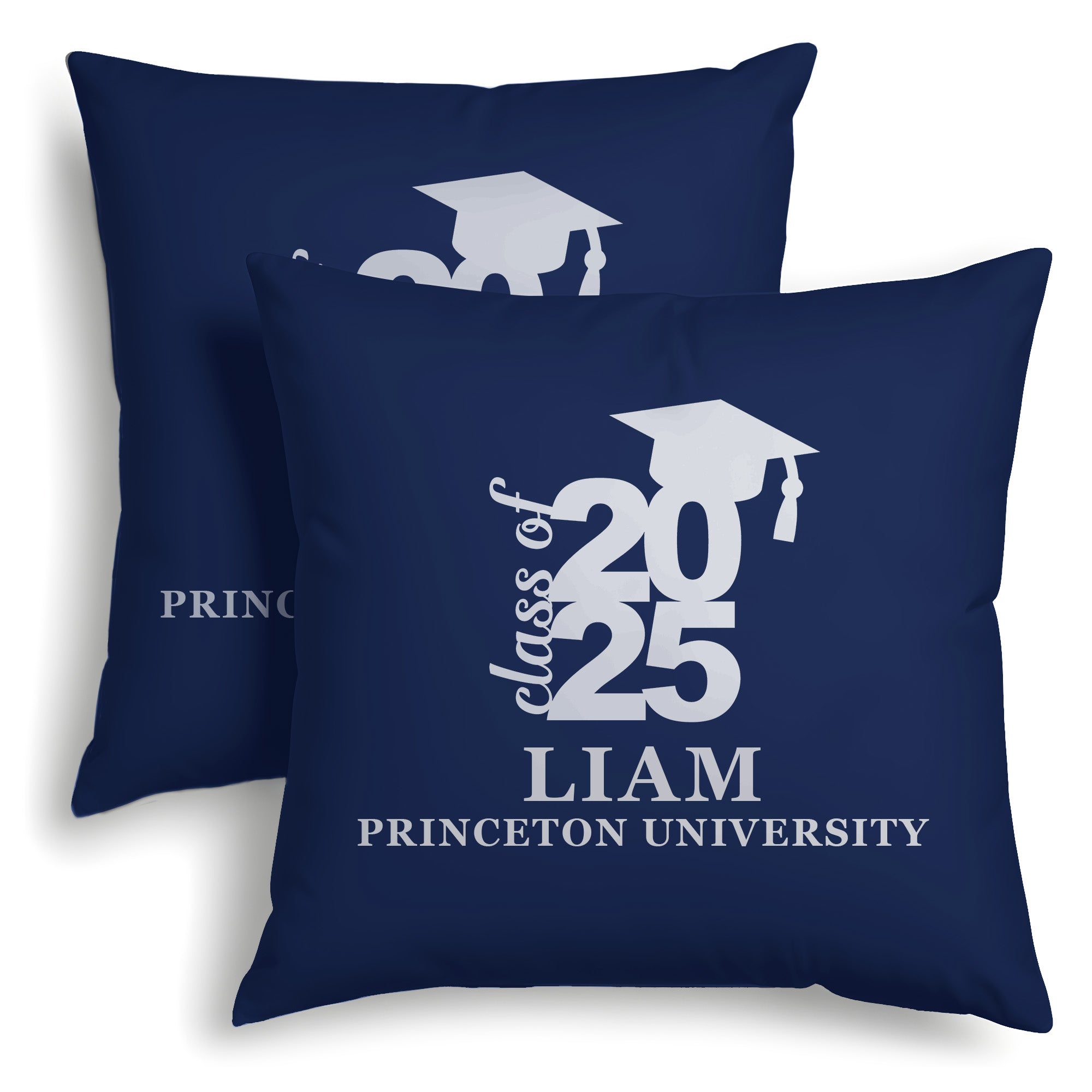 Customized Pillow Cover Class of 2025 Graduation Gift, Custom Pillow Case with Name - 18x18